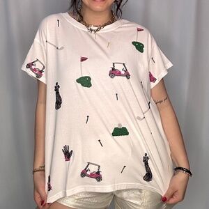 Queen of Sparkles Scatter Golf Icon T NWT
